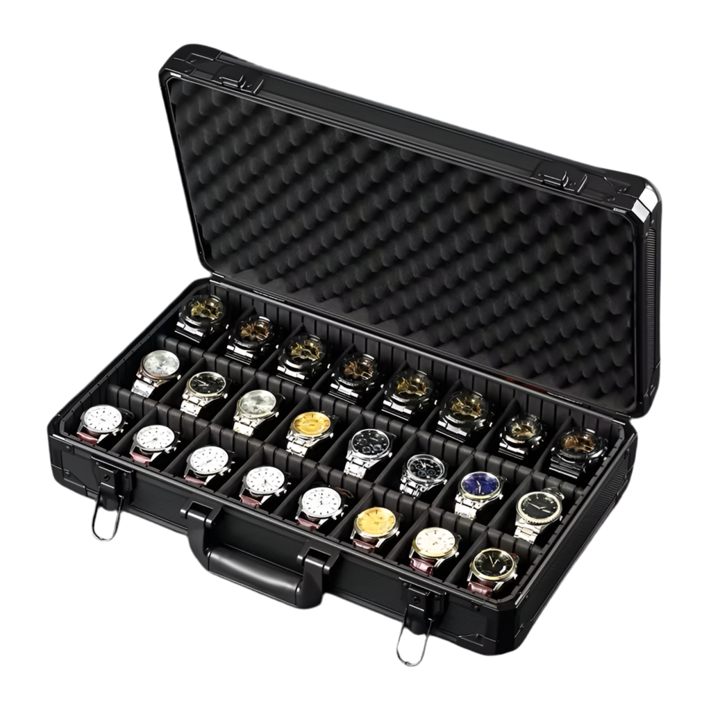 Shock Proof Case - 24 Slot Watch Box