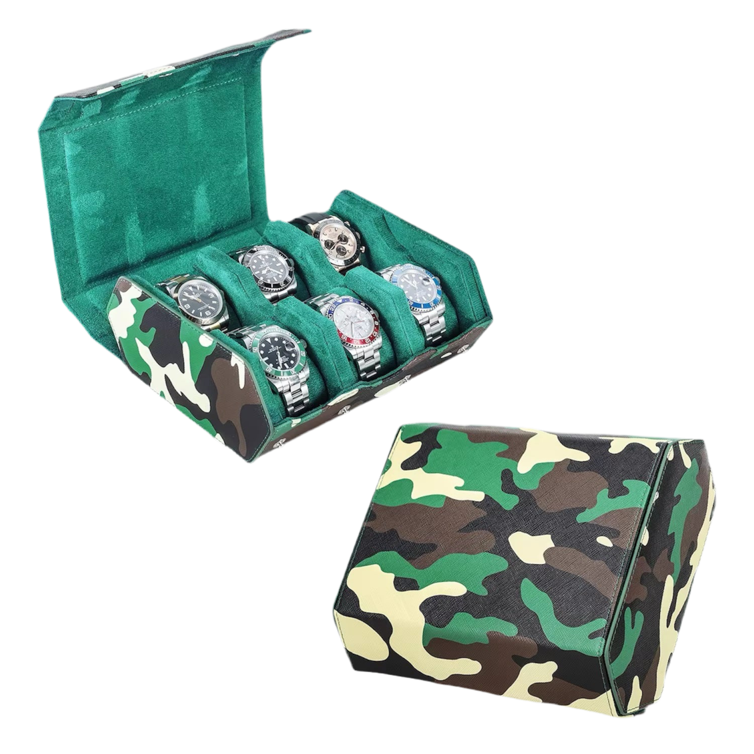 Hexagon - 6 Slot Watch Box / Camo