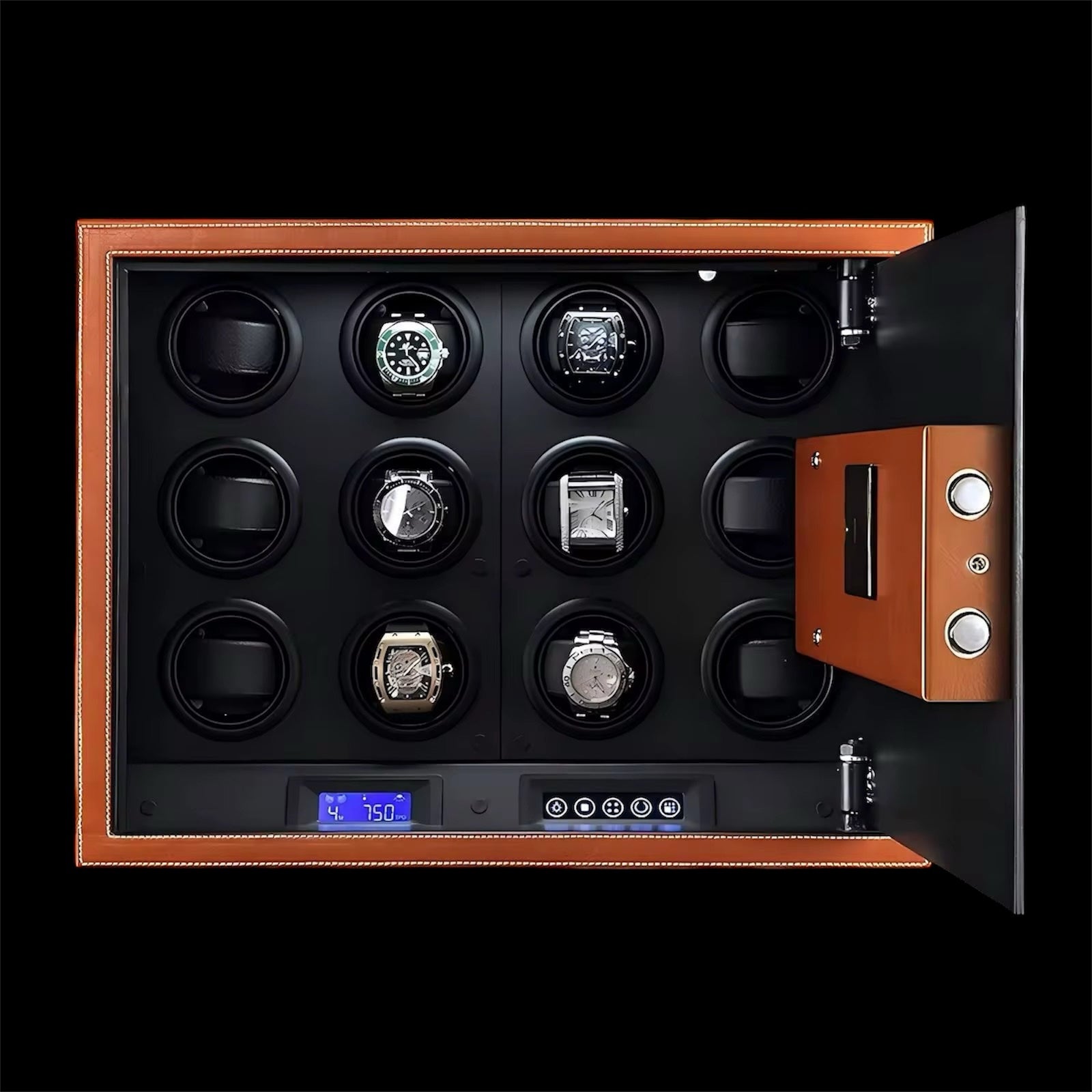 Ramble Security - 12 Slot Watch Winder Safe