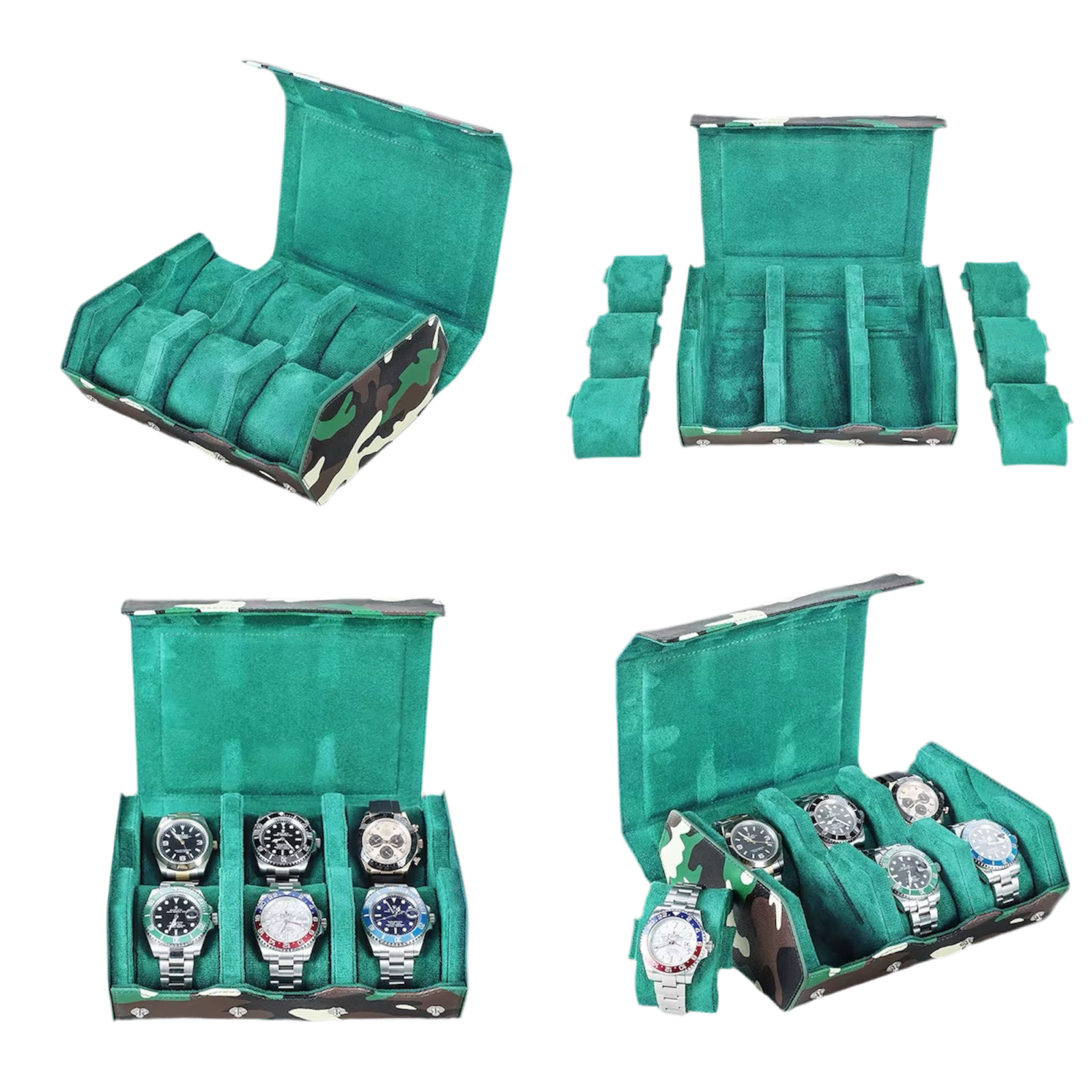 Hexagon - 6 Slot Watch Box / Camo