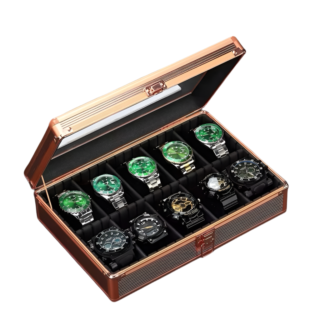 Shock Proof - 10 Slot Watch Box