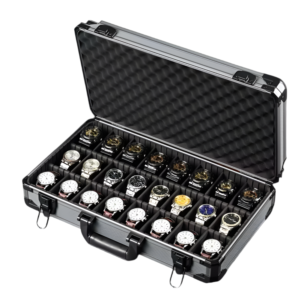 Shock Proof Case - 24 Slot Watch Box
