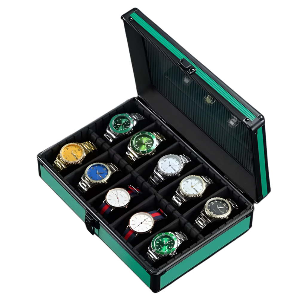 Shock Proof - 10 Slot Watch Box